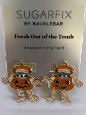 SUGARFIX by BaubleBar fresh out of the tomb Earrings NEW NWT Halloween